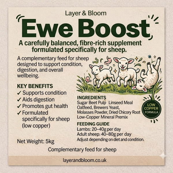 Ewe Boost – High-Fibre Sheep Supplement (Low Copper Formula)