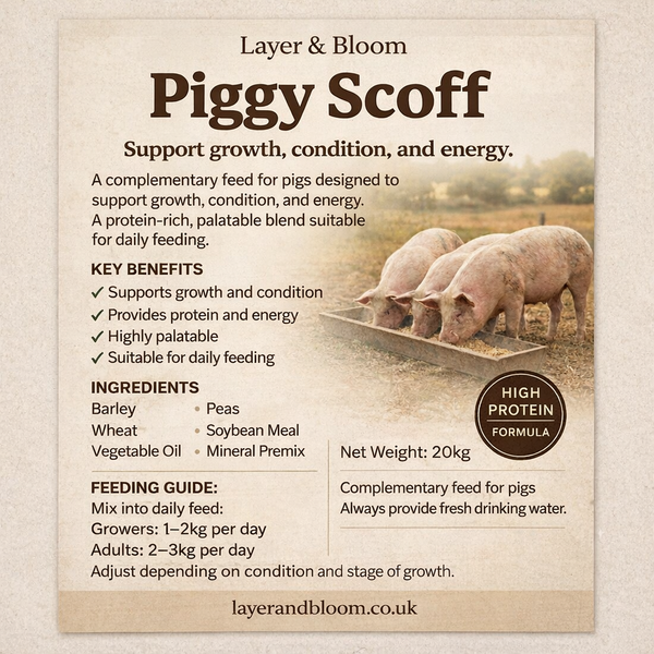 Piggy Scoff – High-Protein Pig Feed