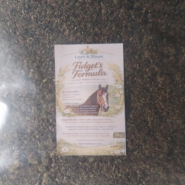 Fidget’s Formula: Veteran Horse Support Mix
