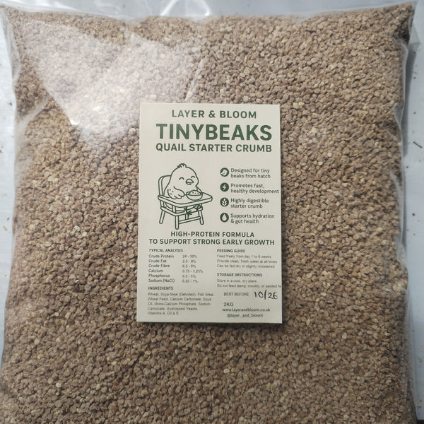 TinyBeaks Quail Starter Crumb (1kg/2kg)