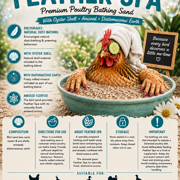 3kg Feather Spa - Premium Poultry Bathing Sand