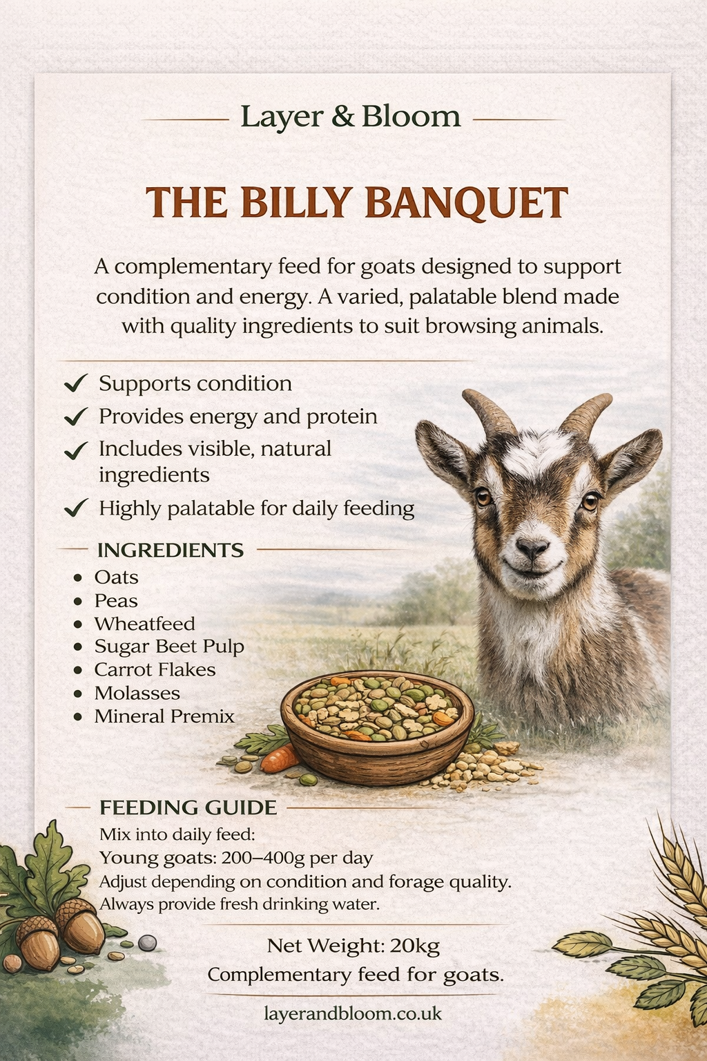 The Billy Banquet – Premium Varied Goat Feed