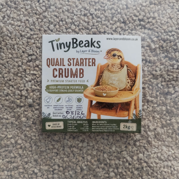 TinyBeaks Quail Starter Crumb (1kg/2kg)
