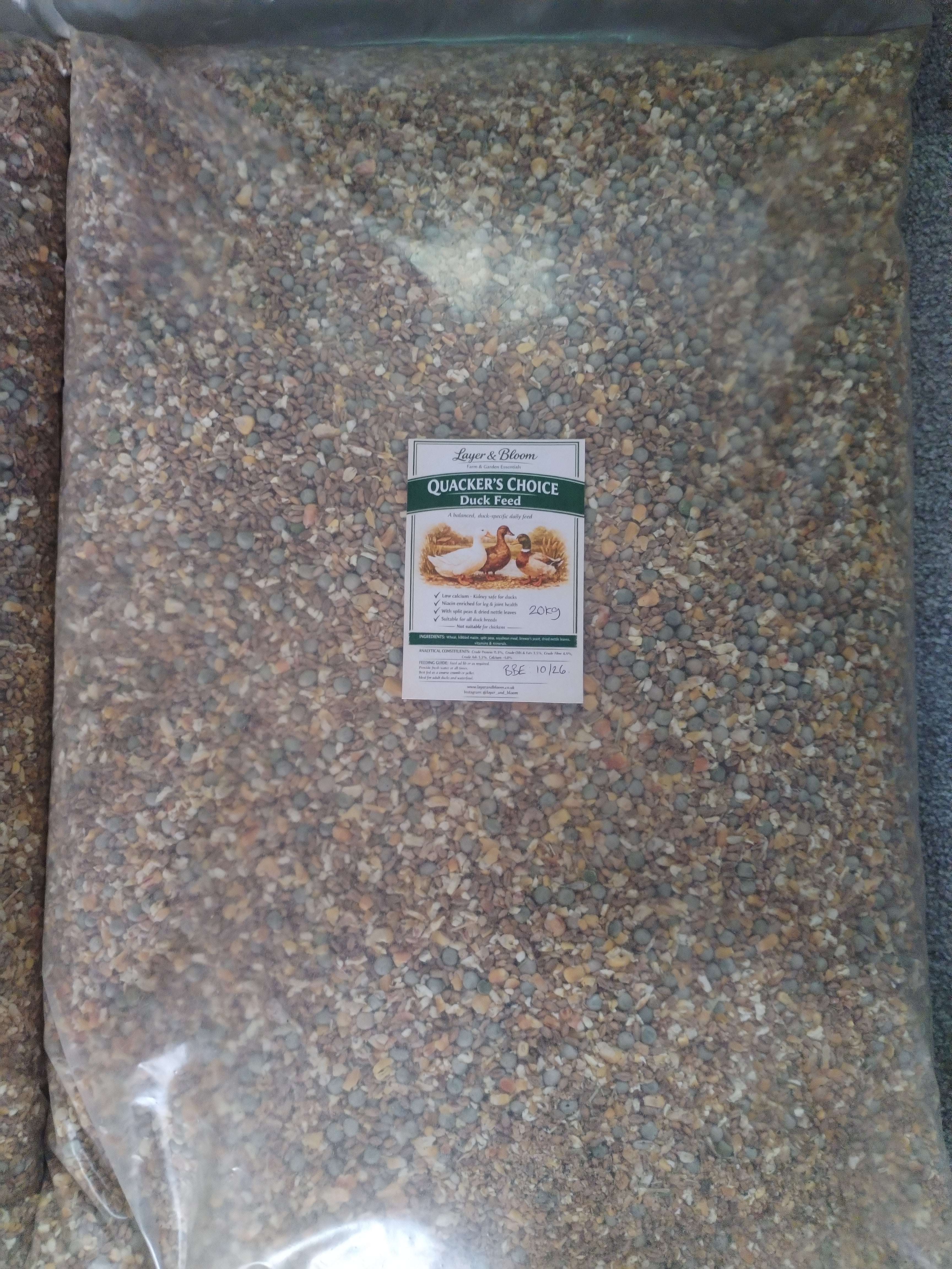 10kg Quackers Choice - Complete Feed for Ducks